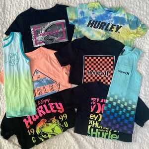 Boys Hurley Lot of Tees & Tanks